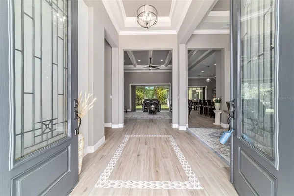 a view of a hallway with interior of the house