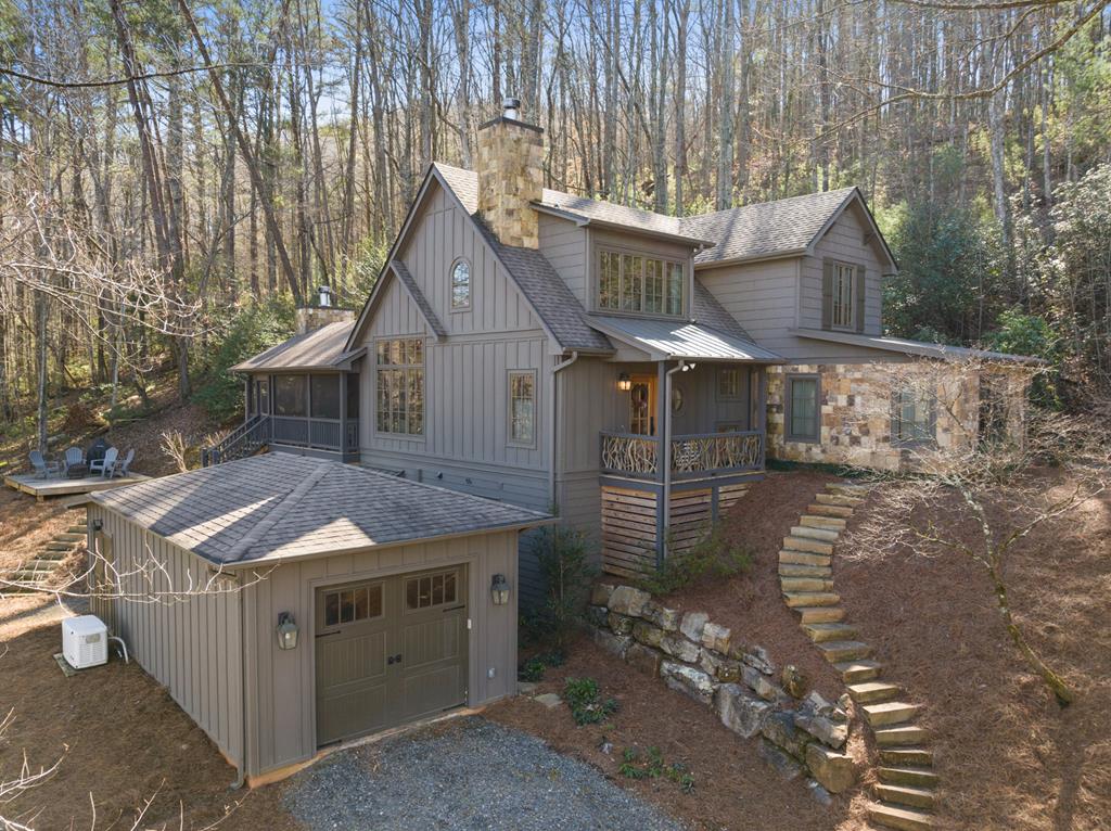 106 Little Rock Creek Road Cherry Log, GA 30522 - Photo 55 of 95 a view of a house with a sink and wooden fence