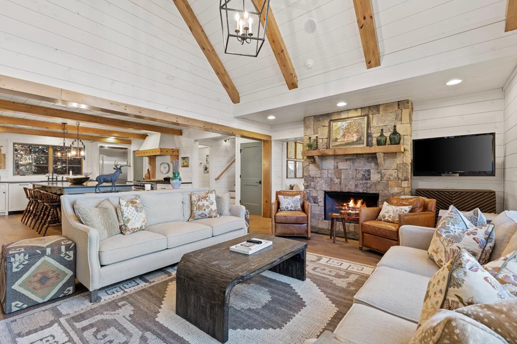 106 Little Rock Creek Road Cherry Log, GA 30522 - Photo 74 of 95 a living room with furniture and a flat screen tv