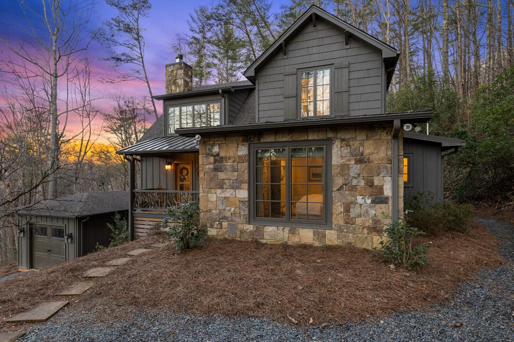 106 Little Rock Creek Road Cherry Log, GA 30522 - Photo 92 of 95 a front view of a house with garden
