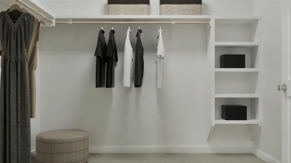 a view of walk in closet