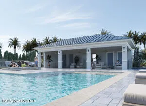 front view of a house with a swimming pool