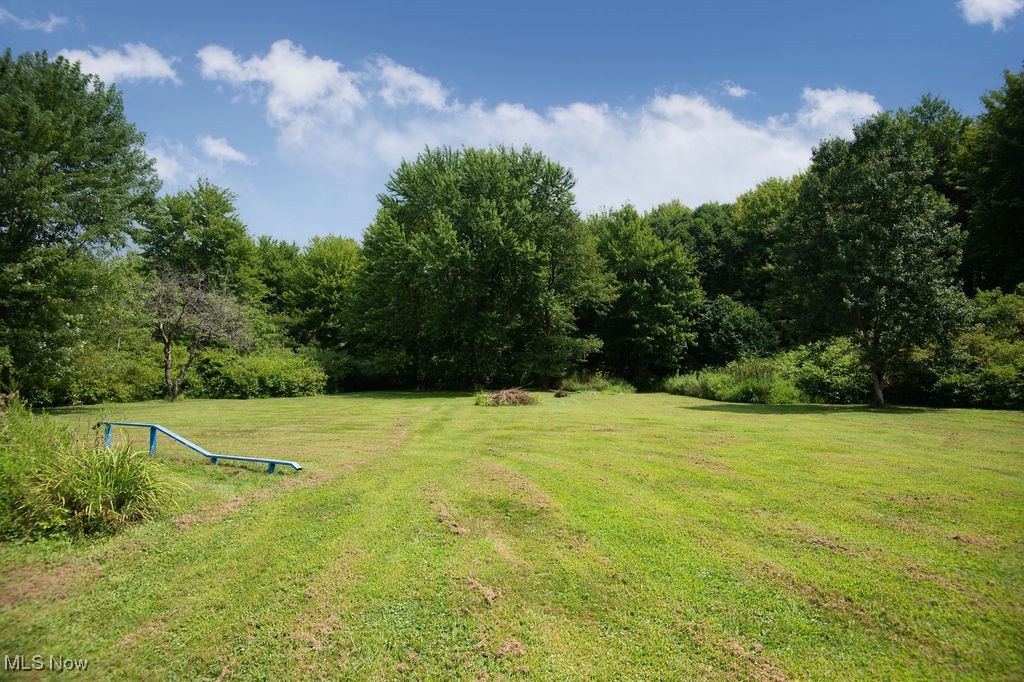 4594 Center Road Andover, OH 44003 - Photo 29 of 39 View of green lawn featuring a forest view