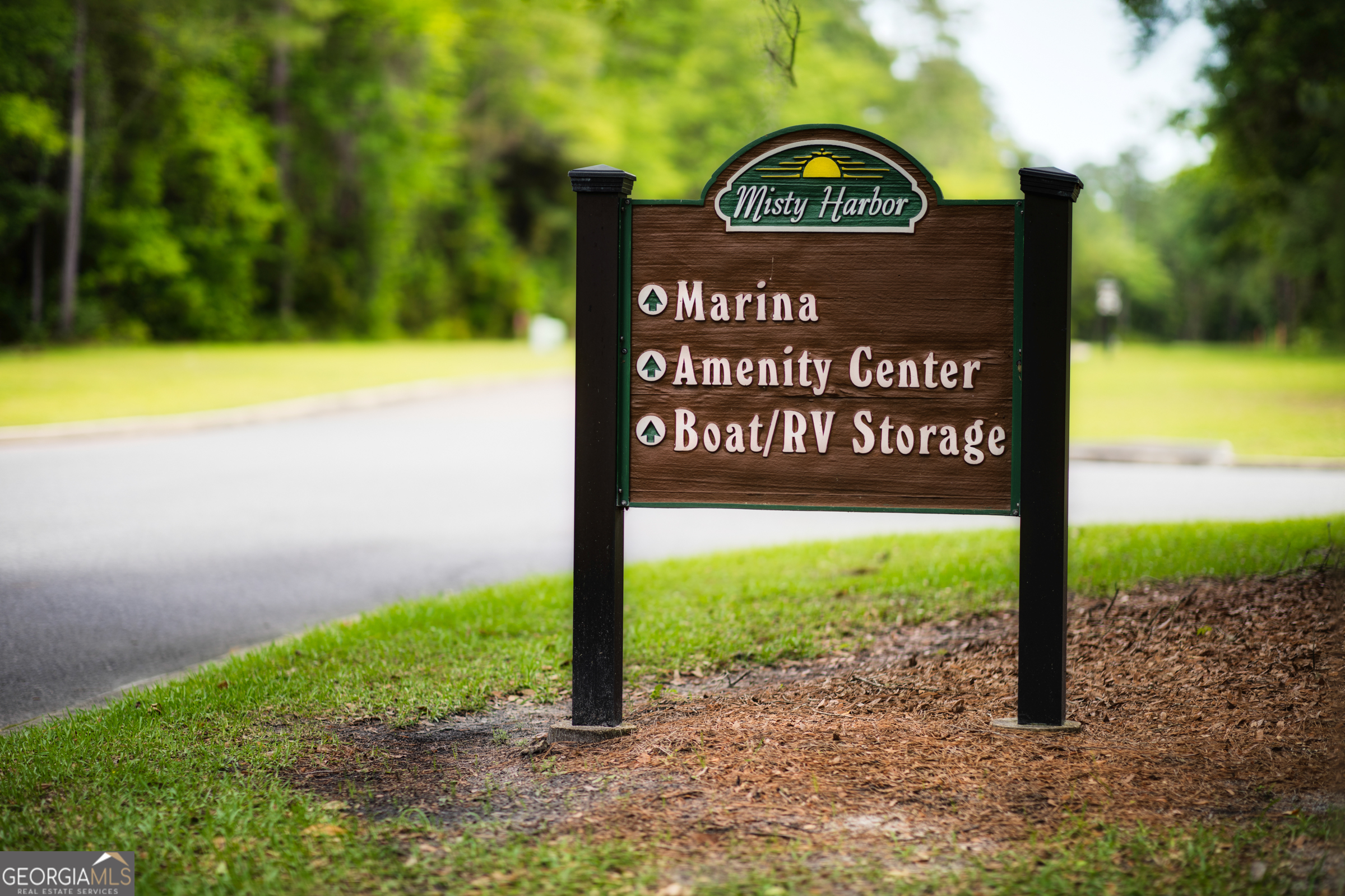 87 Lighthouse Way Woodbine, GA 31569 - Photo 35 of 116 a view of a park with welcome board