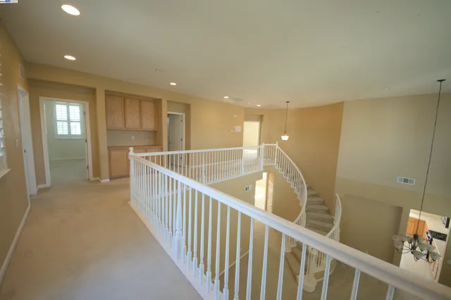 a view of a bathroom with a window