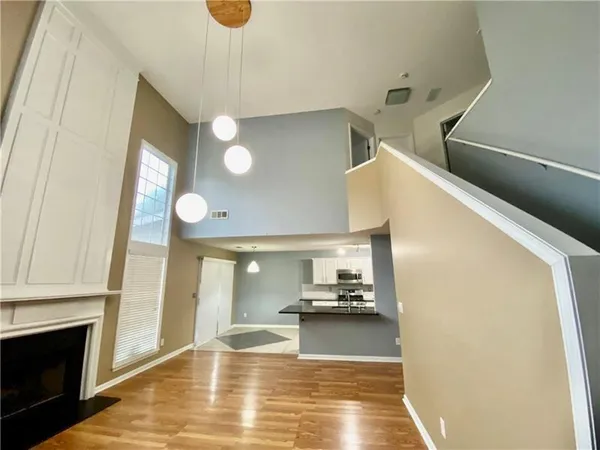 a view of a living room