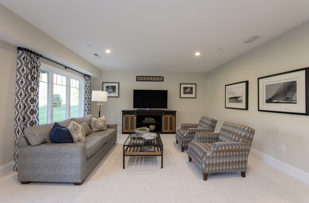 6 Robert Drive, Unit 23 Andover, MA 01810 - Photo 20 of 21 a living room with furniture and a flat screen tv