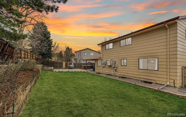 a house view with a garden space