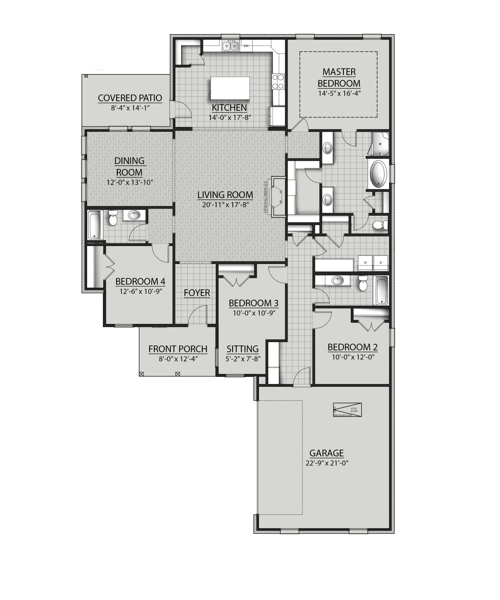 98 East Tweet Street Freeport, FL 32439 - Photo 13 of 13 Henri A III Floor Plan