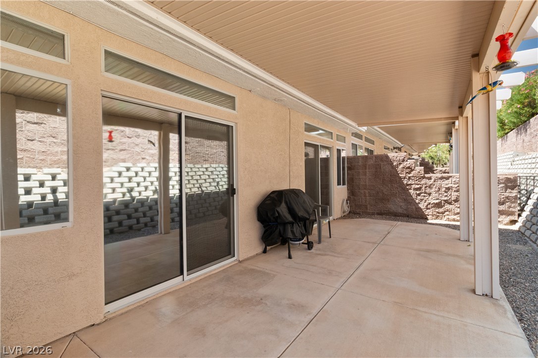 3376 Partridge Run Street Laughlin, NV 89029 - Photo 55 of 92 A spacious covered patio invites outdoor relaxation and entertaining.
