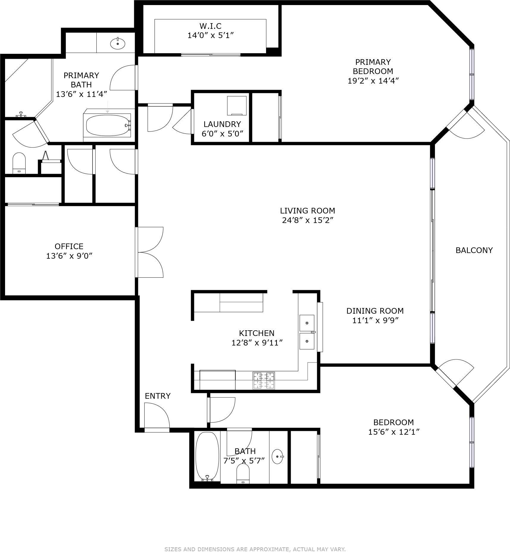 550 Southeast Mizner Boulevard, Unit B402 Boca Raton, FL 33432 - Photo 21 of 21 Floorplan 550_SE_MIZNER_BOULEVARD_TOWNSE