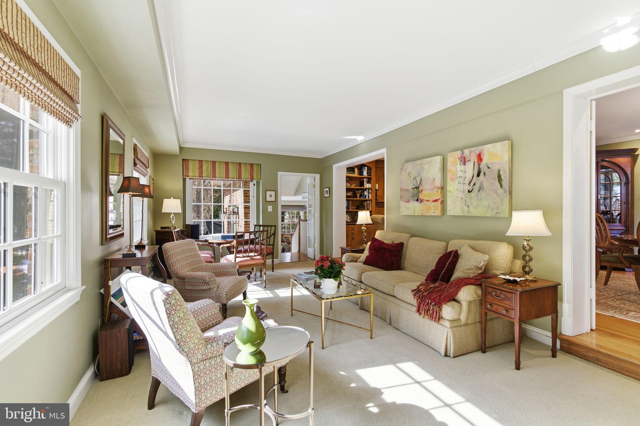 5310 Elliott Road Bethesda, MD 20816 - Photo 27 of 89 a living room with furniture and a large window