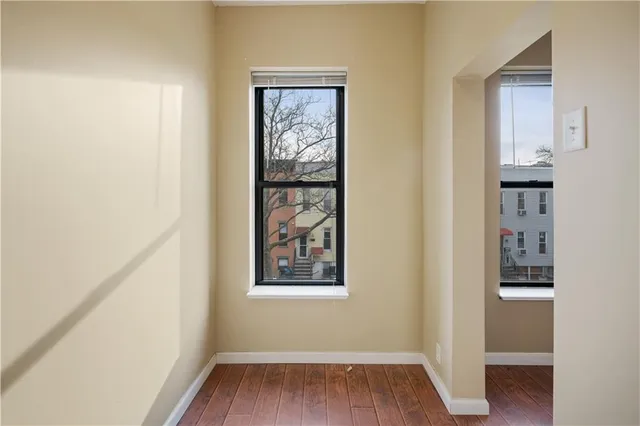 wooden floor in an empty room