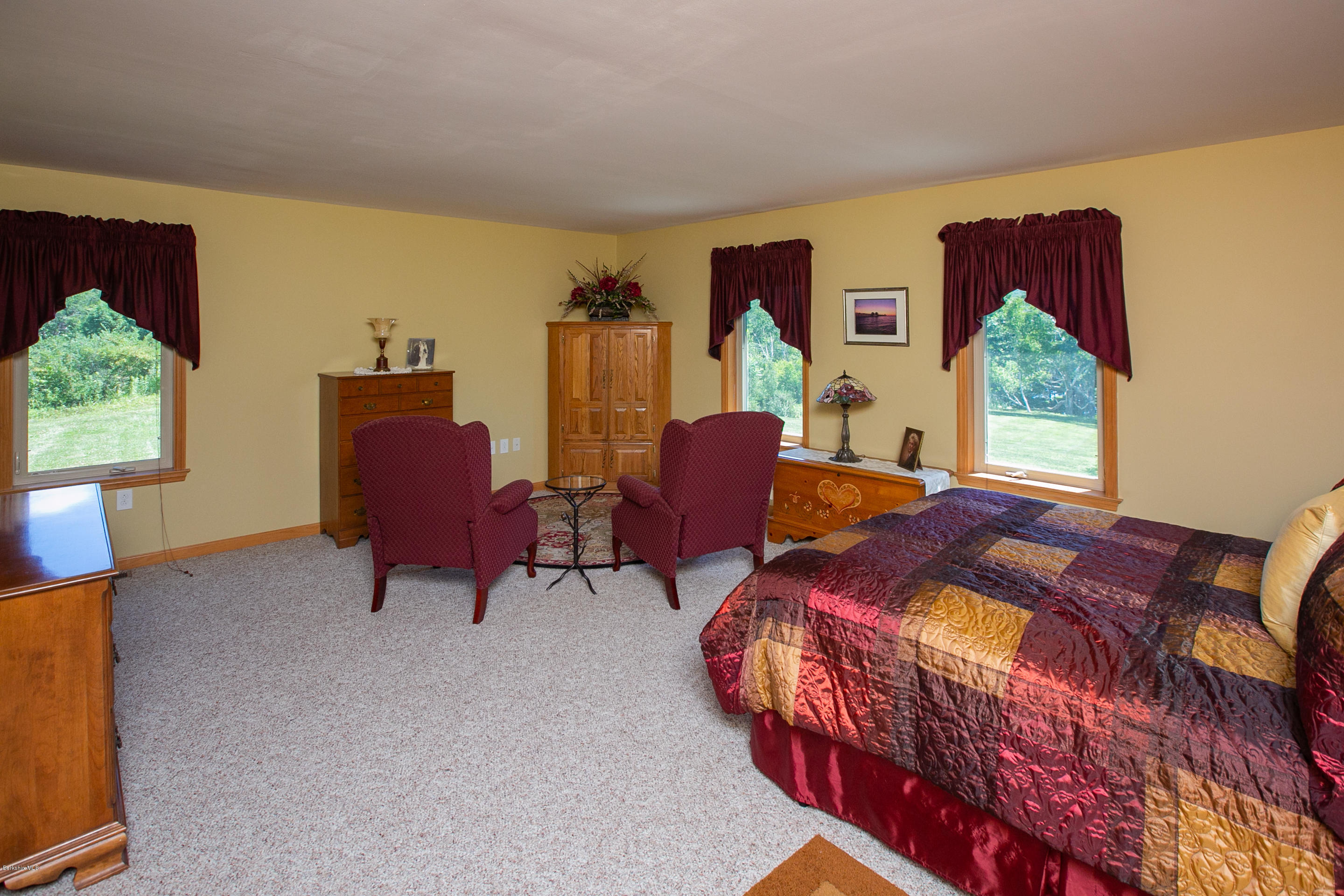 595 Lanesboro Road Cheshire, MA 01225 - Photo 12 of 32 a bedroom with bed and a window