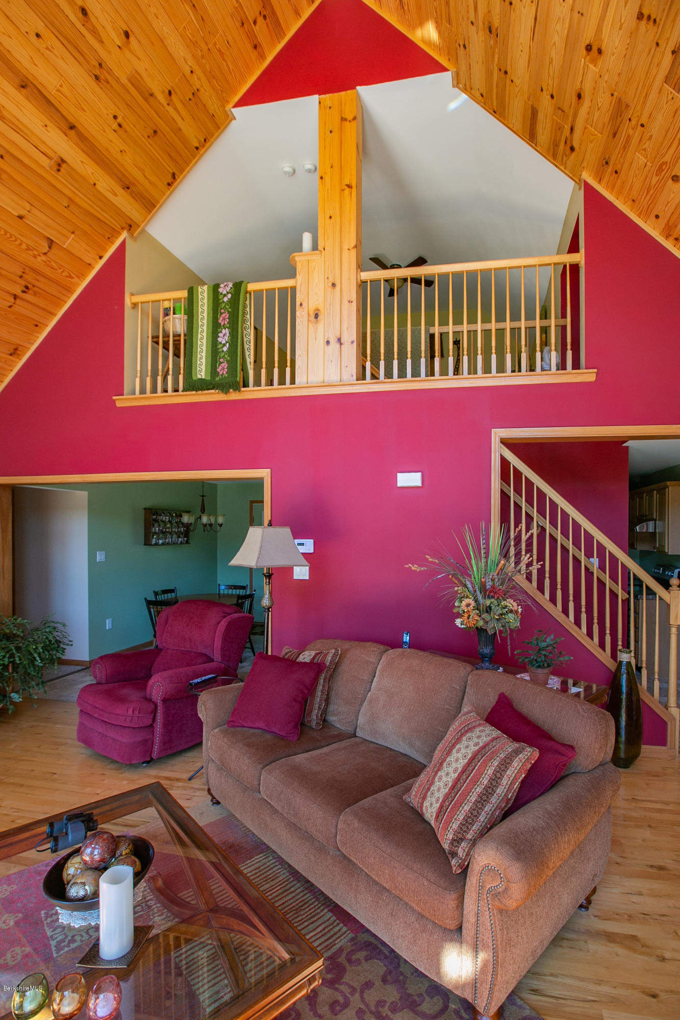 595 Lanesboro Road Cheshire, MA 01225 - Photo 5 of 32 a view of a balcony with two chairs and a potted plant