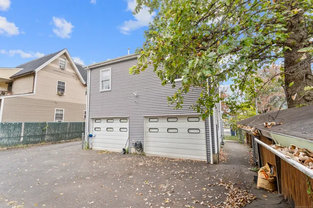 a view of a house with a garage