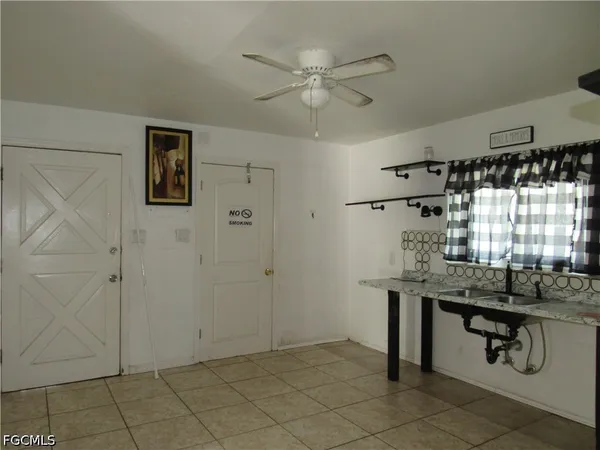 a view of a storage & utility room