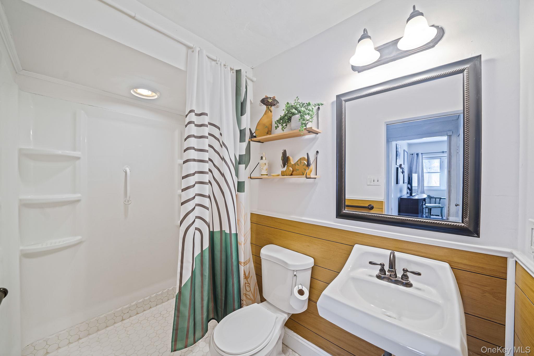 6 Howe Court Coram, NY 11727 - Photo 17 of 17 a bathroom with a sink a toilet and mirror