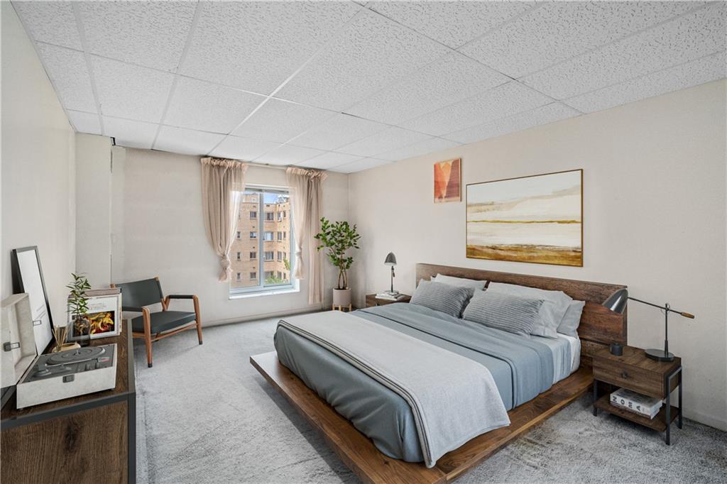 5 Bayard Road, Unit 714 Pittsburgh, PA 15213 - Photo 13 of 25 Staged Bedroom shows versitile functionality