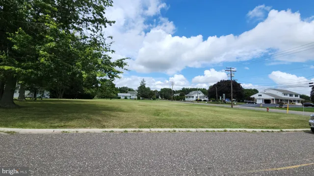 a view of a golf course with a garden