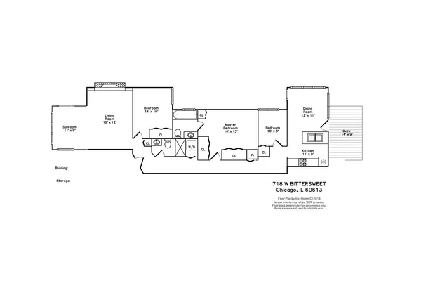 $3,500 | 718 West Bittersweet Place, Unit 2, Chicago, IL 60613
