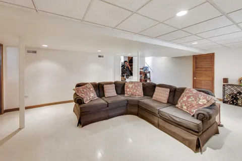 a room with furniture and a table