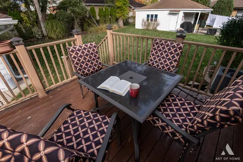 a large kitchen with cabinets