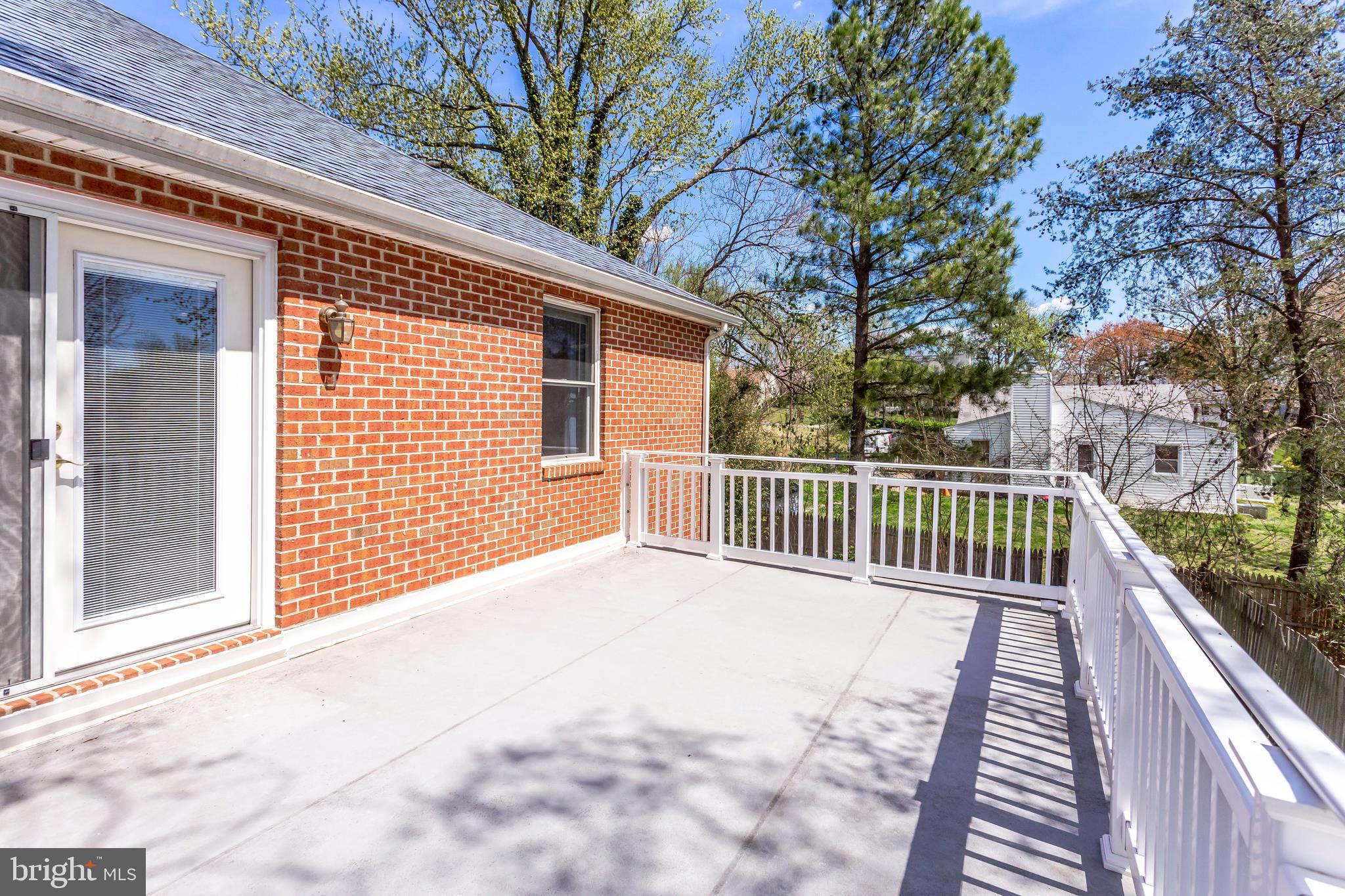 1745 Anderson Road Falls Church, VA 22043 - Photo 27 of 41 Huge Balcony off Upper Level Master Suite