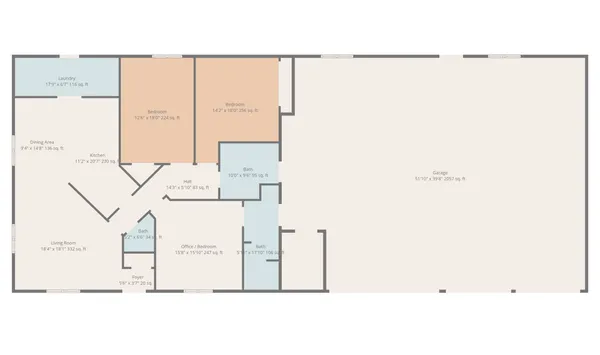 a picture of a floor plan
