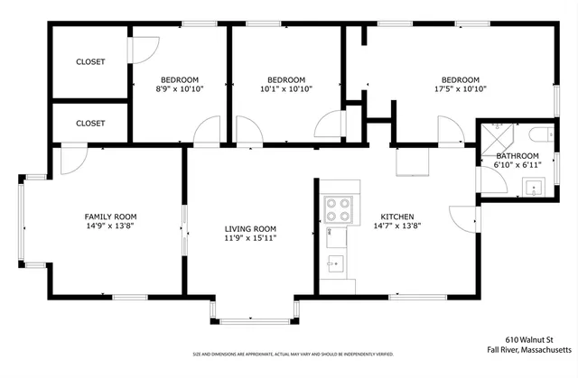 $599,000 | 610 Walnut Street, Fall River, MA 02720