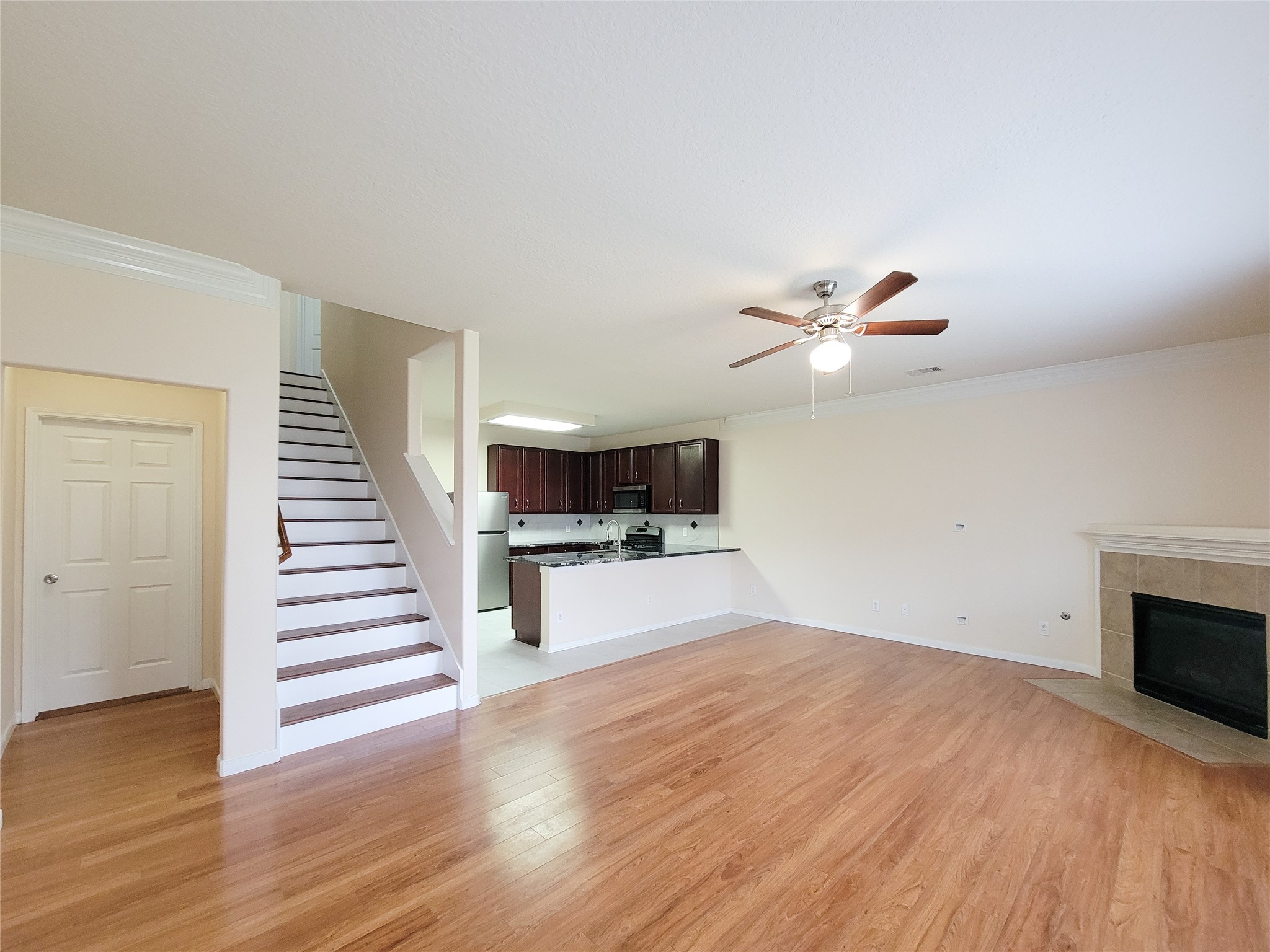 19626 Hardwood Ridge Trail Cypress, TX 77429 - Photo 14 of 48 Another view showing the recently updated stairs with luxury vinyl flooring.