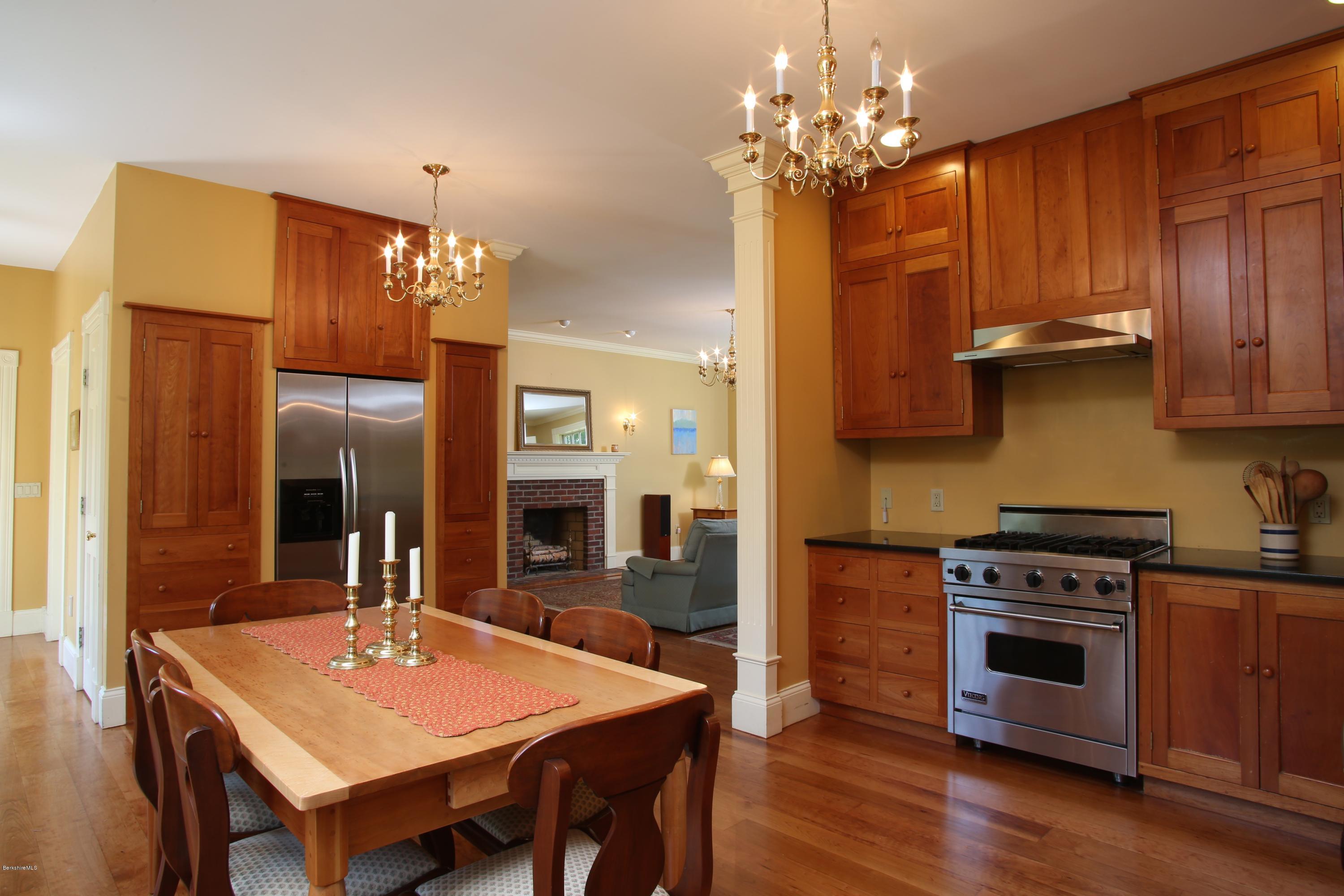 46 Stage Road Chesterfield, MA 01096 - Photo 12 of 34 a view of a dining room with furniture and wooden floor