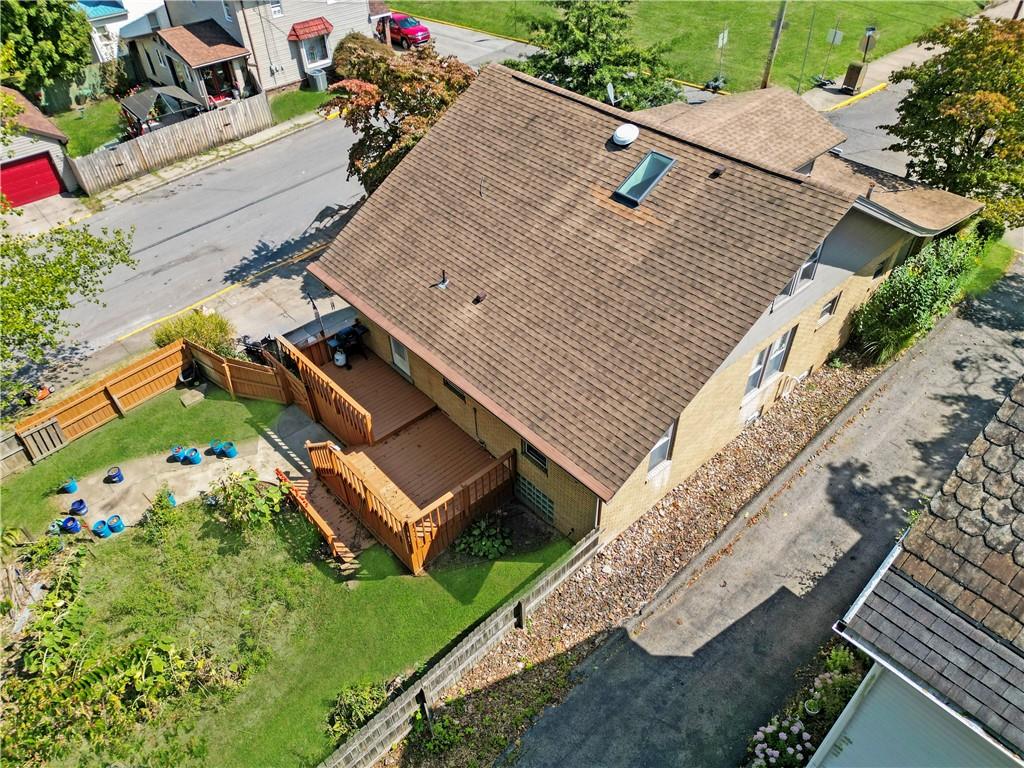 450 Clay Street Rochester, PA 15074 - Photo 2 of 34 an aerial view of a house with a garden