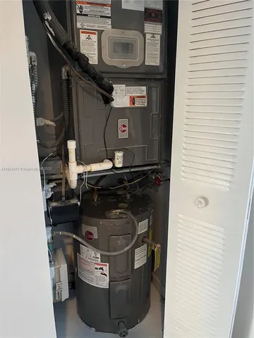 a close view of water heater