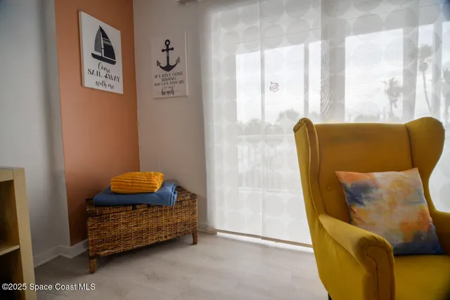 a room with furniture and a window