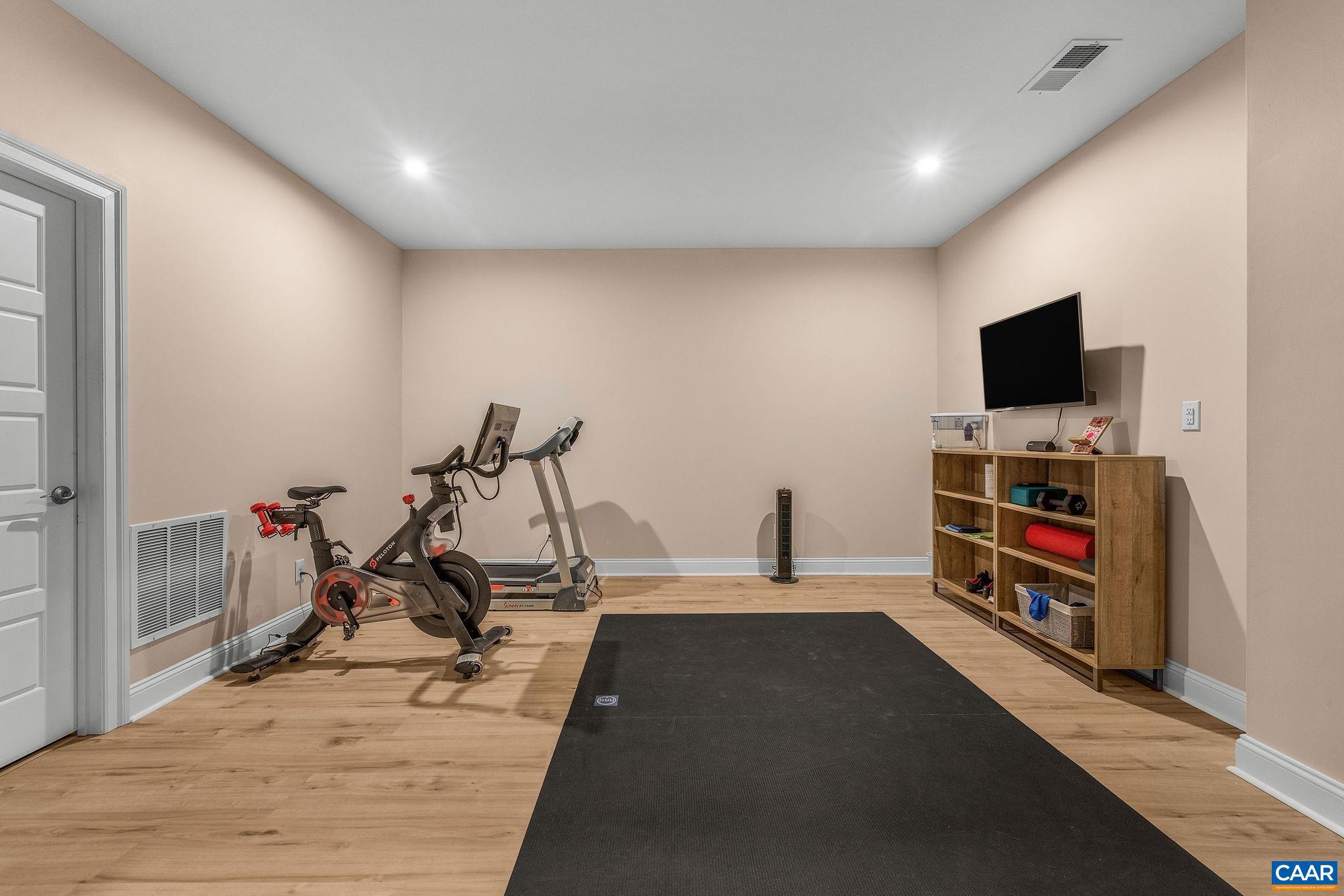 2744 Lockerbie Lane Keswick, VA 22947 - Photo 40 of 75 a view of a room with gym equipment