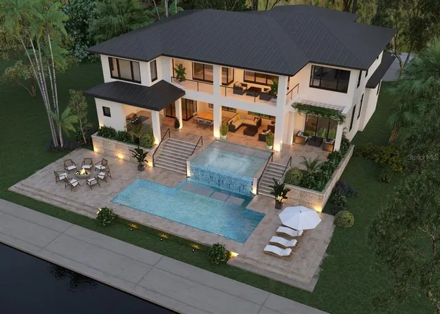 a front view of residential houses and street