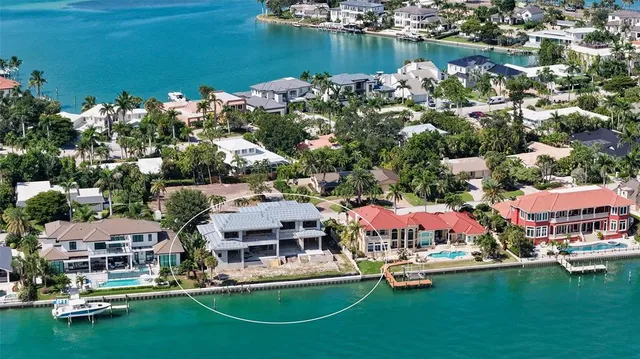 a view of a lake with an outdoor space