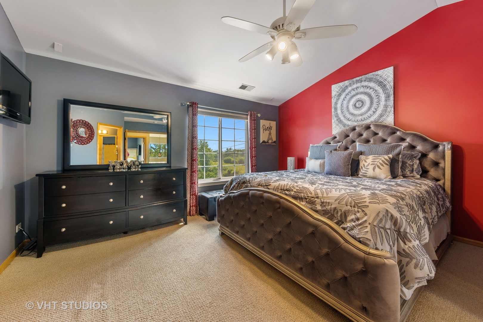 3423 Ravinia Circle Aurora, IL 60504 - Photo 12 of 17 a bedroom with a bed and a large window