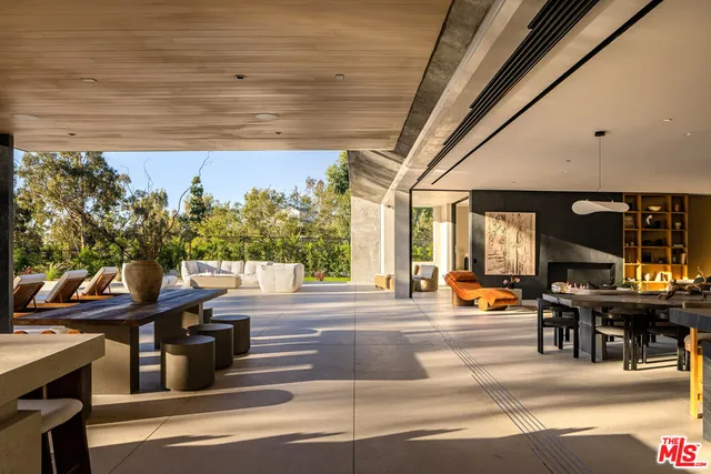 a view of workspace with wooden floor