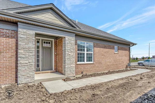 a front view of a house