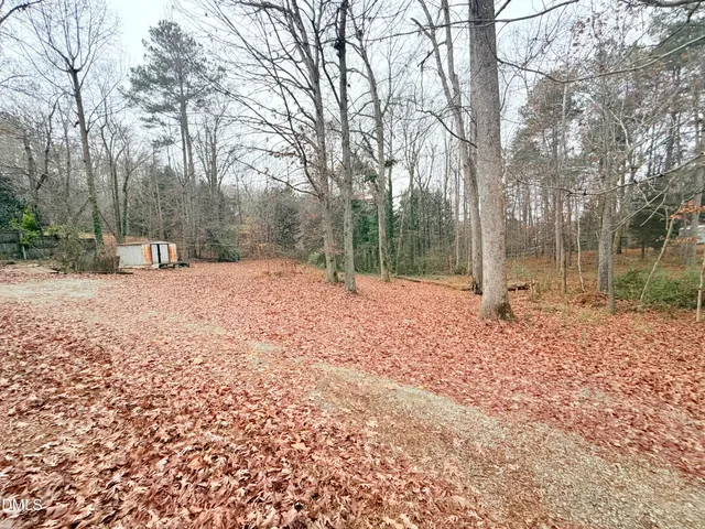 a backyard of a house