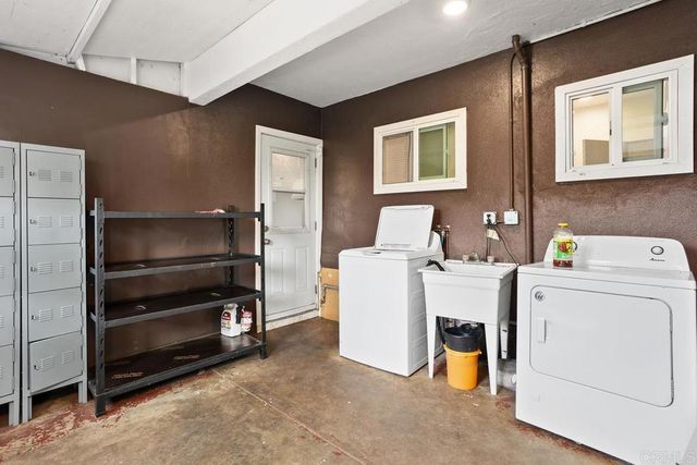 a room with storage and utility