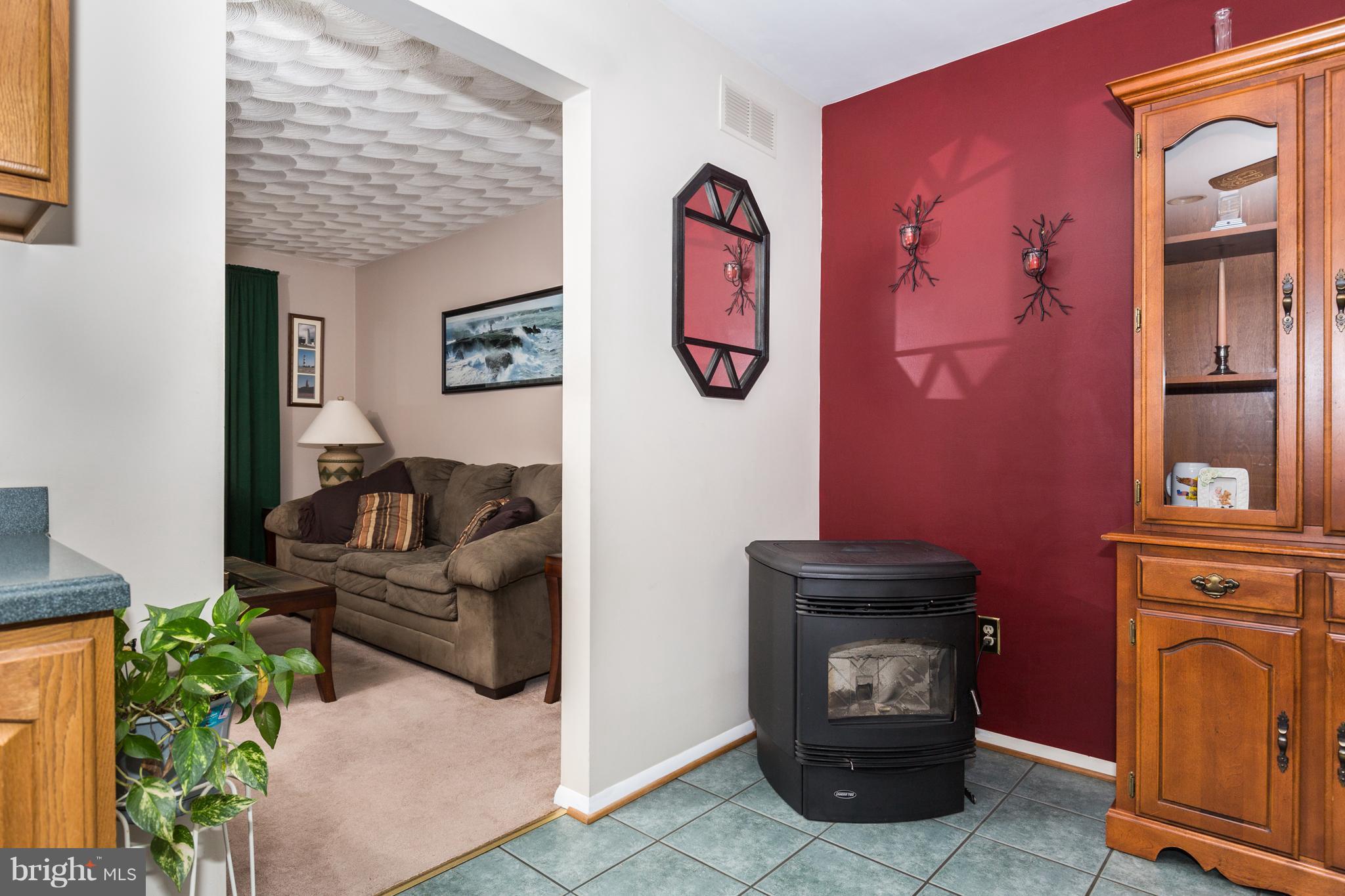 1307 Stone Road Westminster, MD 21158 - Photo 14 of 30 Kitchen with pellet stove