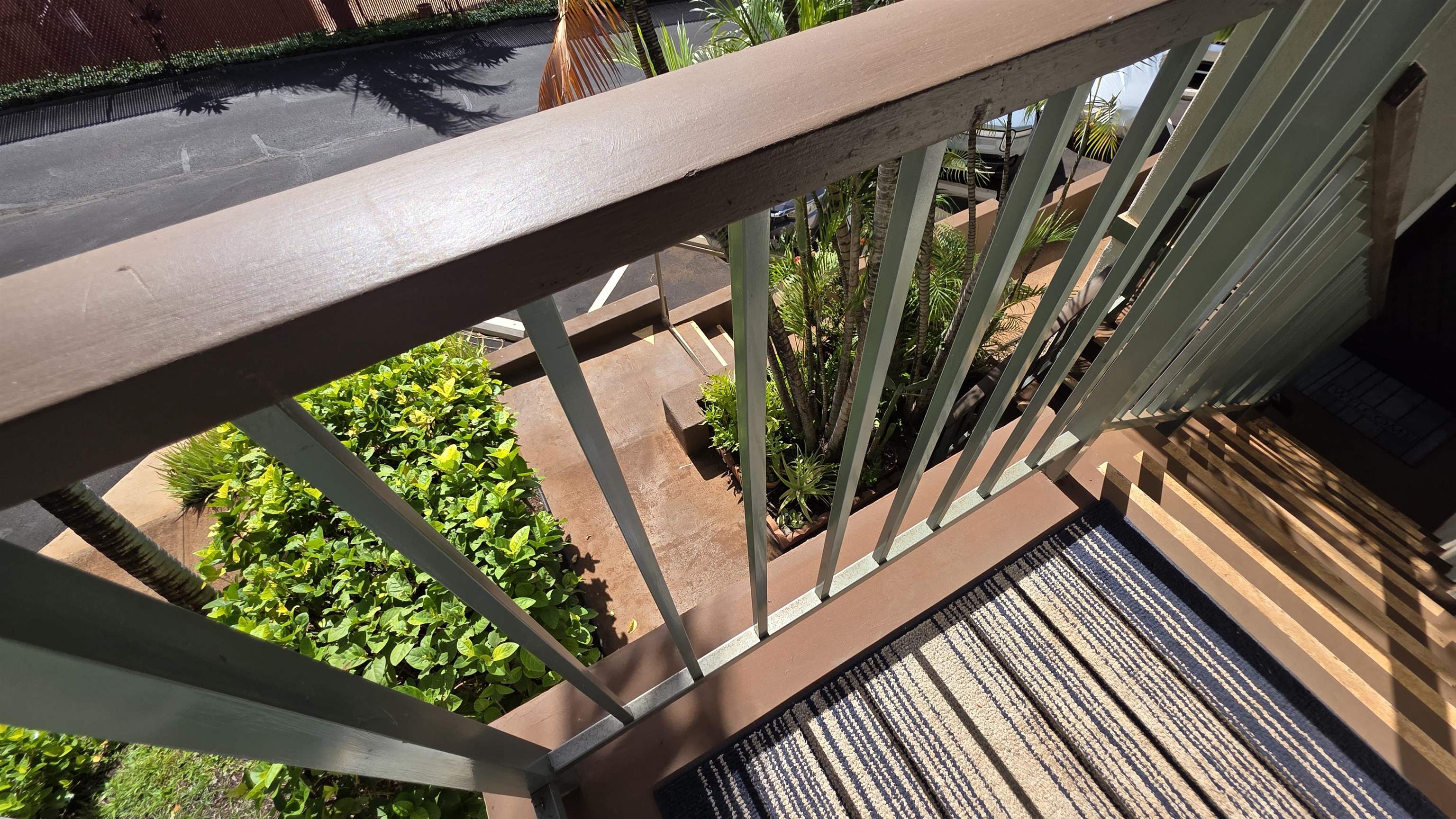 3788 Lower Honoapiilani Road, Unit A210 Lahaina, HI 96761 - Photo 5 of 21 a close view of a potted plant on a balcony