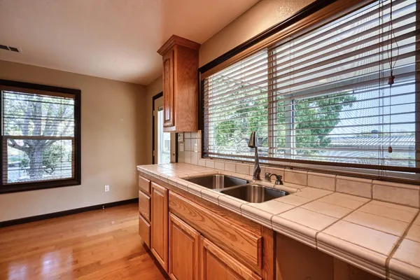a view of a livingroom with a flat screen tv