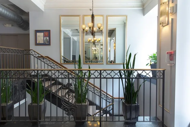 a bathroom with shower