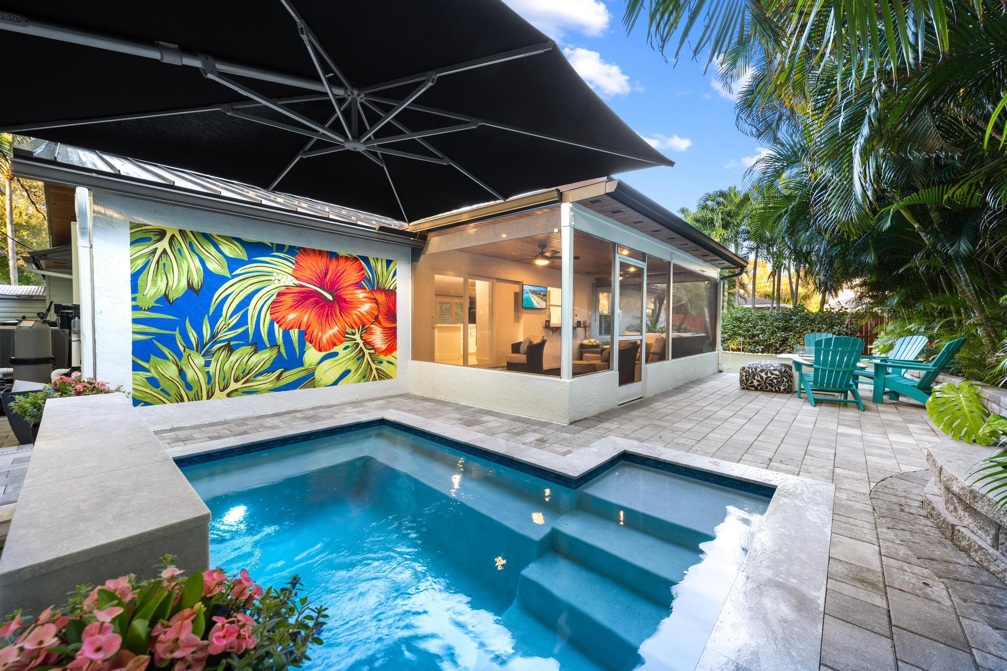 104 Elsa Road Jupiter, FL 33477 - Photo 33 of 33 Pool & Screened in Patio