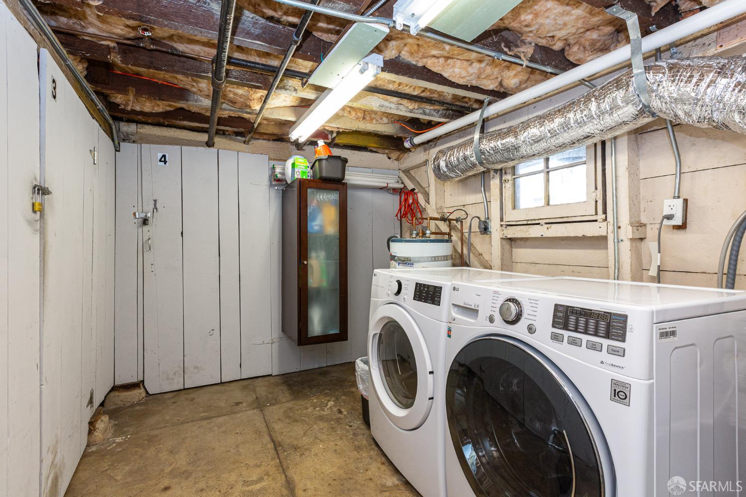 863 Haight Street, Unit 5 San Francisco, CA 94117 - Photo 14 of 16 a utility room with dryer and washer