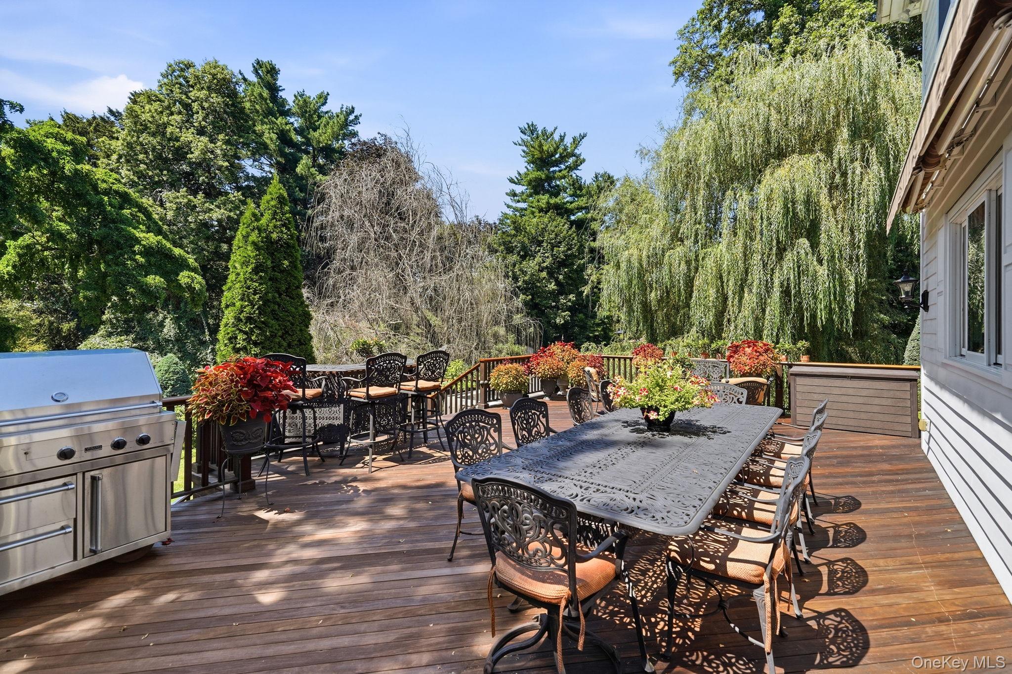 33 Hevelyne Road Elmsford, NY 10523 - Photo 36 of 43 Deck off Kitchen, When awning is closed.
